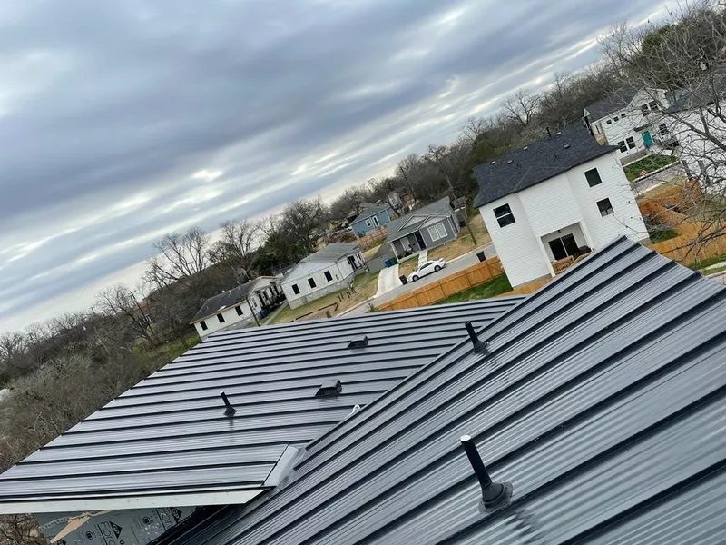 Standing seam metal roof panels with vents for Skylight Repair in Three Oaks